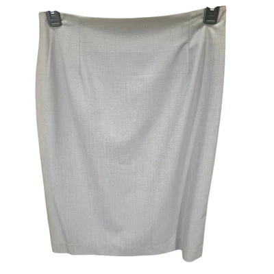 NWT Piazza Sempione Italian Wool Gray Pencil Skirt Size 46 (US 12) - Image 1 of 4