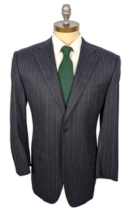 CANALI Suit Flannel Wool Charcoal Gray Dual Vent Jacket Flat Front 52R IT 42R US - Picture 1 of 8