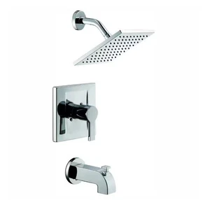 Rubinetto moderno per vasca e doccia Glacier Bay 1 maniglia cromato con valvola HD873X-6201 NUOVO! - Foto 1 di 20