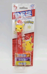 Pokémon PIKACHU w/SANTA HAT Happy Holidays Pez Dispenser & 3 Candy Packs 2024 - Picture 1 of 11