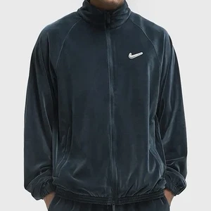 Nike x NOCTA Men’s Size M Swarovski Velour Armory Navy Full-Zip Travel Jacket - Picture 1 of 11