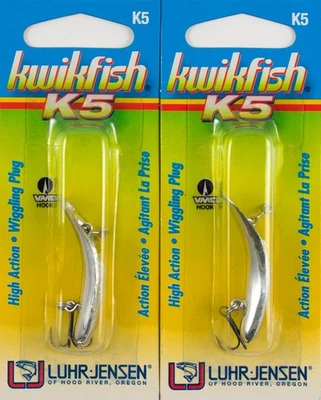 (LOT OF 2) LUHR JENSEN KWIKFISH K5 5413-005-0920 SILVER CM6263 - Image 1 of 3