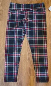 J. Crew Full Length Legging Womens XL Holiday Tartan Red Green Yellow Plaid New - Bild 1 von 8