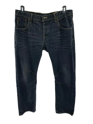 Jeans Armani Para Hombre Negro J09 Calce Ajustado Talla 36 Botón Mosca Foto 1 de 4