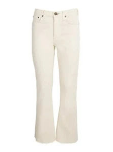 Rag & Bone Peyton Boot Cut Jeans in Optic White Size 23 Retail- $225 Mid Rise - Picture 1 of 13