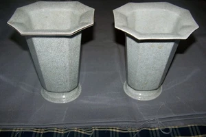 Two, Unused, Royal Copenhagen, Porcelain Vases - SEE INFO - Picture 1 of 13
