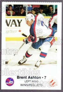 1988-89 Winnipeg Jets Police #1 Brent Ashton