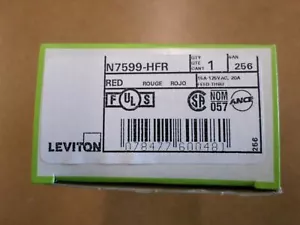 Leviton N7599-HFR 15A 5-15R 125V Rosso GFCI GFI - Foto 1 di 2