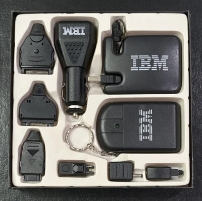 Vintage IBM computer accessories KIT adapters, chargers, keychain etc. 9 pieces - Image 1 of 2