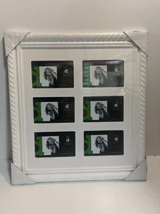 Large Picture, Photo Frame Collage 6x(4x6) White Ornate Timber with glass front - Picture 1 of 9