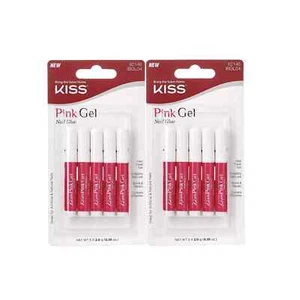 KISS Pink Gel Nail Glue IBGL04 2 Pack - Picture 1 of 1