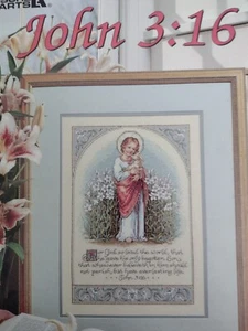 Leisure Arts "John 3:16" counted cross stitch pattern; single design - Picture 1 of 2