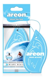 AREON MON Design Hanging Car Air Freshener, Miami Beach Scent - Picture 1 of 2