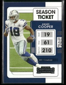 2021 Panini Contenders Ticket Amari Cooper Dallas Cowboys #27 - Picture 1 of 2