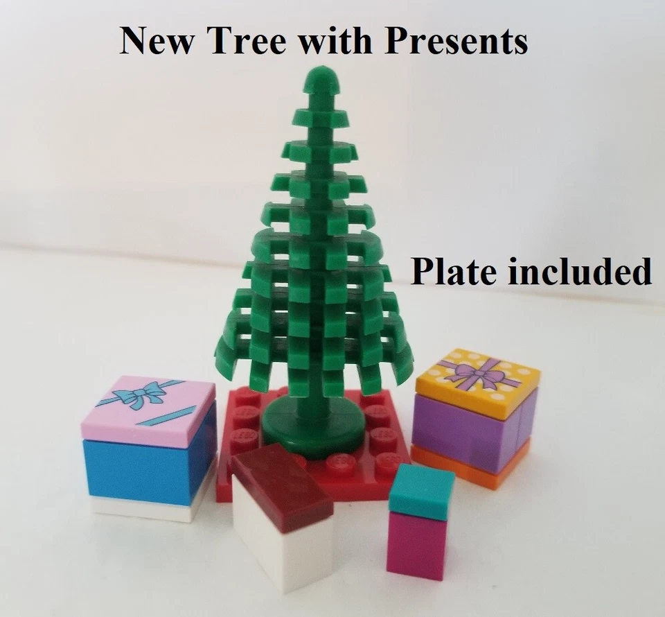 LEGO Minifigure Christmas Tree with Presents Holiday Gear Gift Box with Bow - Image 1 of 1