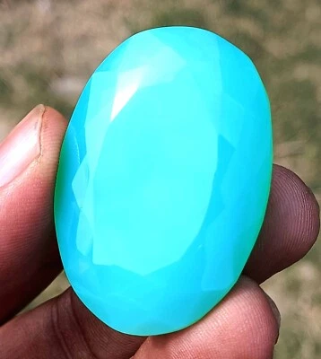 RAREST PIECE GREEN OPAL 168 CT EGL CERTIFIED UNTREATED OVAL CUT LOOSE GEMSTONE - Image 1 of 4