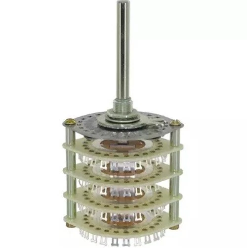 Interruptor giratorio Electroswitch D9G0423N 23 POSICIONES 4 CUBIERTAS SIN CORTOCIRCUITO 5/16" DIA Foto 1 de 1