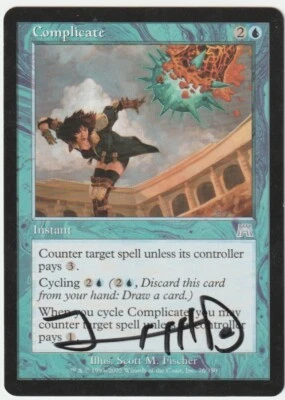 Onslaught   MTG  Complicate  Signed by Scott M. Fischer - Image 1 of 2