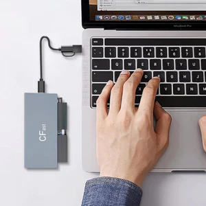 Read 6 Cards Simultaneously USB Card Reader 5Gbps for CFast/CF/MS/SD/TF/XD Card - Afbeelding 1 van 10