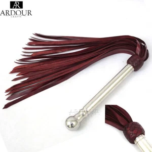 Genuine Cow Hide Thick Leather Flogger 50 Tails or Heavy Leather Flogger Whip - Picture 1 of 5