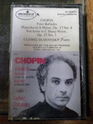 Ludwig Olshansky Chopin 4 Ballades Mazurka Nocturne Sealed New tape 1977 Monitor - Image 1 of 2