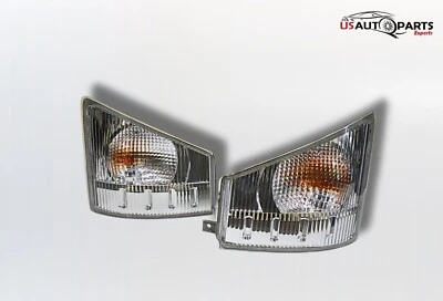 Par de lámparas de esquina de señal de giro izquierda y derecha para Isuzu aptas para NPR NPR-HD NQR NRR 07-24 Foto 1 de 4