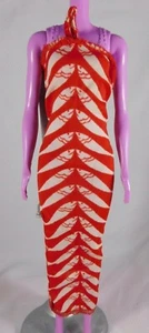 1970's Barbie Best Buy Fashion Red White Fish Print Dress #1355 READ - Picture 1 of 2