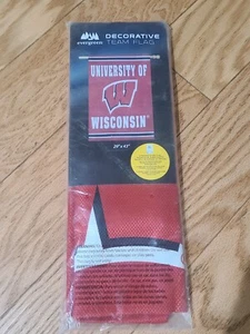University Of Wisconsin Badgers Decorative Team Flag 29" X 43" New Double Side - Picture 1 of 3
