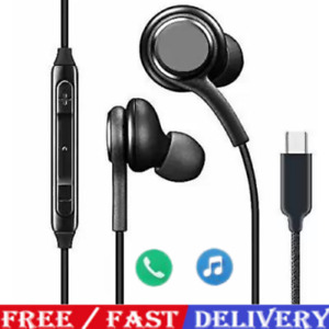 Type C USB C Stereo Bass Earphones Headphone For Samsung S21 S20 Note20 Note10+