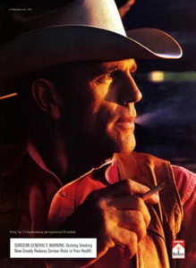 Marlboro Man 1997 cigarrillo fumador 1 página anuncio de revista - Imagen 1 de 1