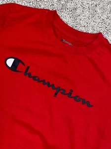 Champion Kids Kinder T-Shirt Größe L Kurzarm Rot - Bild 1 von 5