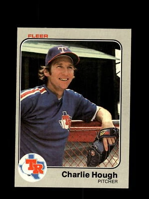Texas Rangers Charlie Hough #570 Fleer Baseball Near Mint or Better top - Image 1 of 2