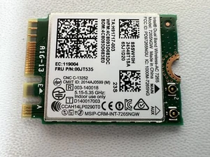 LOT OF 5 - Intel Dual Band Wireless-AC 7265NGW WiFi Bluetooth Network Cards - Picture 1 of 2