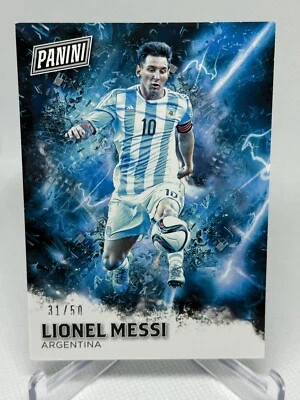LIONEL MESSI Panini 2016 父亲节 #13 阿根廷 ( #'d 31/50) SSP 罕见! — 第 1/4 张图片