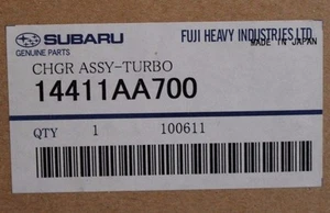 Subaru WRX STi 2008-2016 turbocompresor IHI VF48 FABRICANTE DE EQUIPOS ORIGINALES 14411AA700 nuevo ej257 - Imagen 1 de 3
