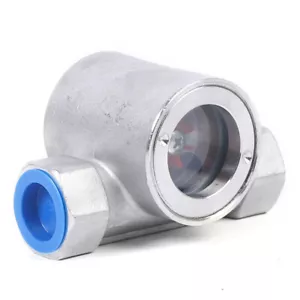 Visor 3/4" NPT indicador de flujo de agua con impulsor de plástico acero inoxidable 304 ¡Nuevo! - Imagen 1 de 16