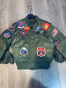 Alpha Industries X Top Gun Limited Ed CWU Flyers Jacket Size M Tom Cruise - Picture 1 of 13