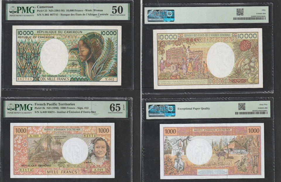 Large Collection of 25 Banquet Notes Italia,  Graded, Unc & Cir Condition - Image 1 of 4