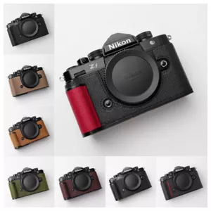 Genuine Leather Half Case for Nikon ZF Camera Insert Cover Case Kontice Handmade - Picture 1 of 27