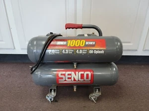 SENCO PC1001, 2 HP 4.3 Gallon Twin Stack Air Compressor b-x - Picture 1 of 5
