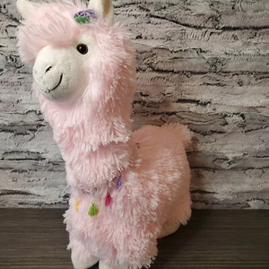 MTY International San Valentino Lama Rosa Peluche Peluche 2020 Nappe 19,5" - Foto 1 di 10