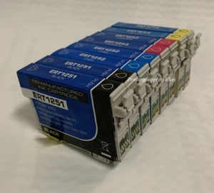 8x tinta BKCMY para Epson 125 T125 NX125 127 230 420 530 WorkForce 320 323 325 520 - Imagen 1 de 1