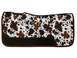 Showman Sella inferiore in feltro 31"" x 32"" nylon stampa mucca in alto - Foto 1 di 4