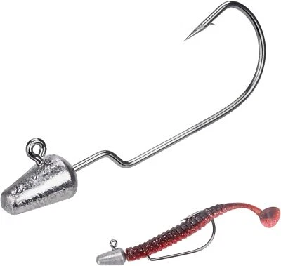 Jig Head Bullet Bass Fishing Jig Head High Carbon Steel Offset Round Bend 20pcs - Image 1 of 4