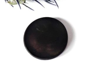 SCHMUCK-STCK Shungit Plättchen Notebook Smartphone rund schwarz Schungit Stein - Bild 1 von 2