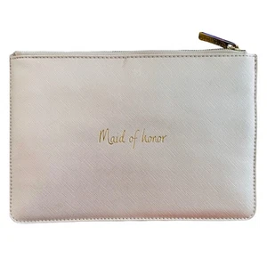 KATIE LOXTON LONDON Maid of Honor Make Up Case Pouch Clutch 9.5”x 6” - Picture 1 of 6