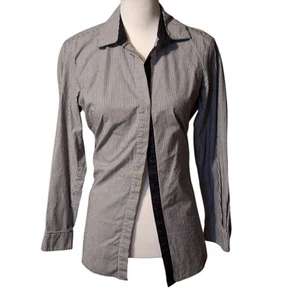 Coldwater Creek Womens XSP Striped Button Up Shirt Corpcore Office Work Preppy  - Picture 1 of 7