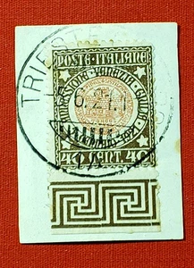 {ITALIA/Scott #132/ USATO- legato al pezzo CV $50,00/ 100% originale!/epictronic/JC} - Foto 1 di 2