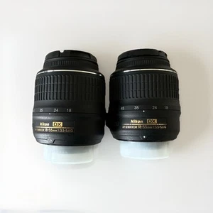 (2) Nikon AF-S DX Nikkor 18-55mm f/3.5-5.6G VR F-Mount Lens - Never Used!!! - Picture 1 of 4