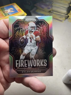 KYLER MURRAY 2022 Panini Prizm Fireworks SILVER #F-6 Cardinals Sooners - Image 1 of 2